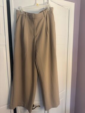 Abercrombie Wide Leg Tan Dress Pants